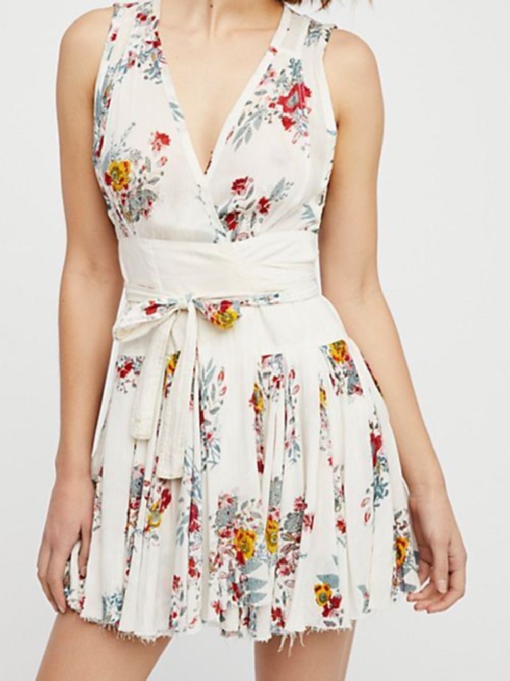 FREE PEOPLE ONE OH SO CUTE VACAY HIDDEN FOREST WRAP DRESS